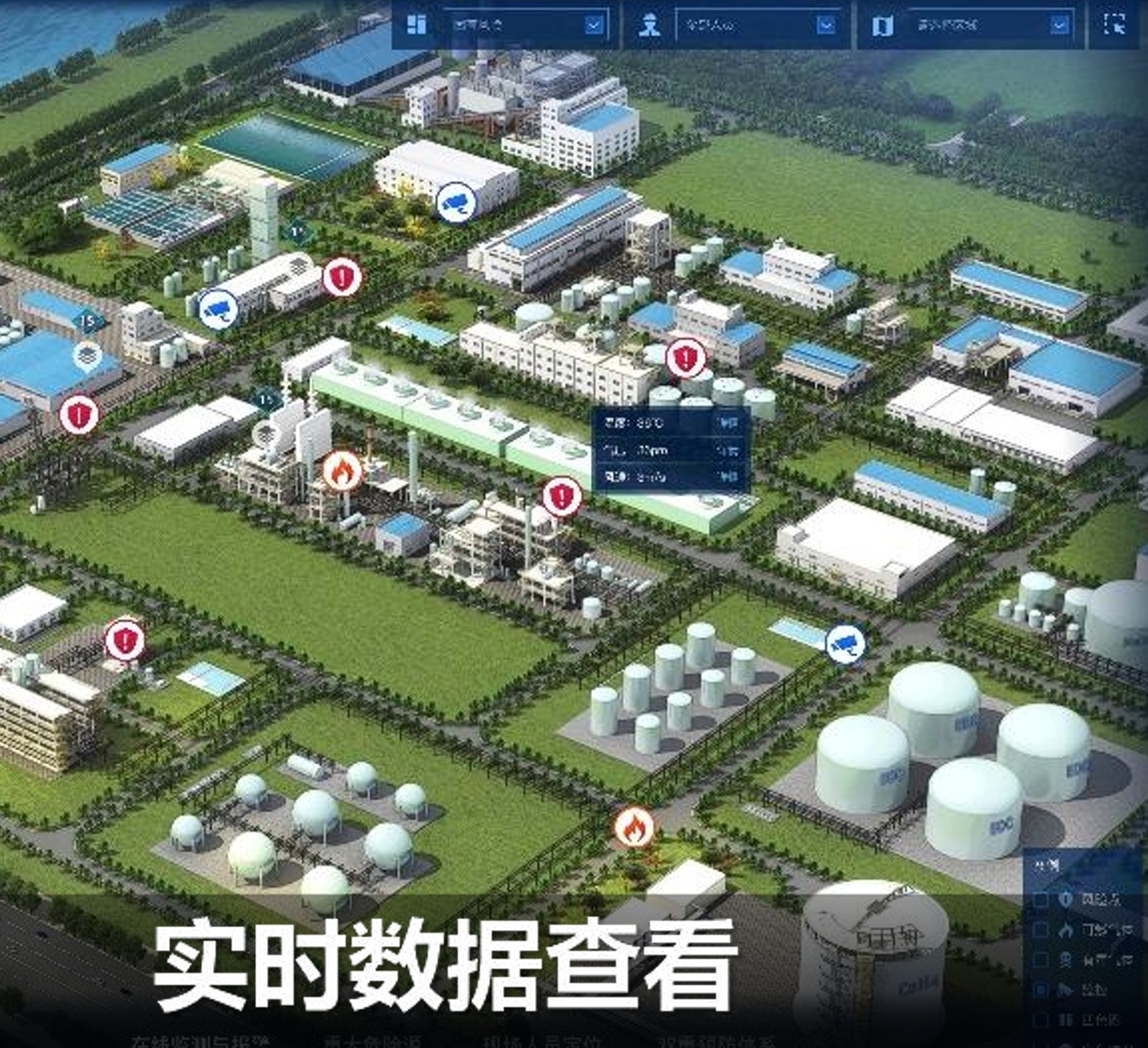 实时监测与报警功能保障安全生产，及时发现并处理异常